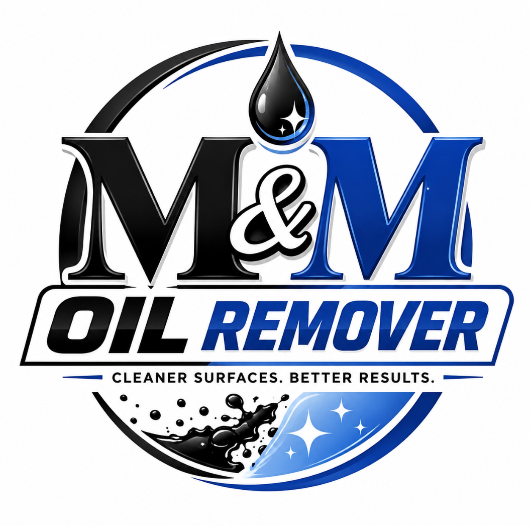 M & M Oil Remover logo